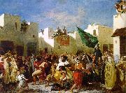 Eugene Delacroix The Fanatics of Tangier oil